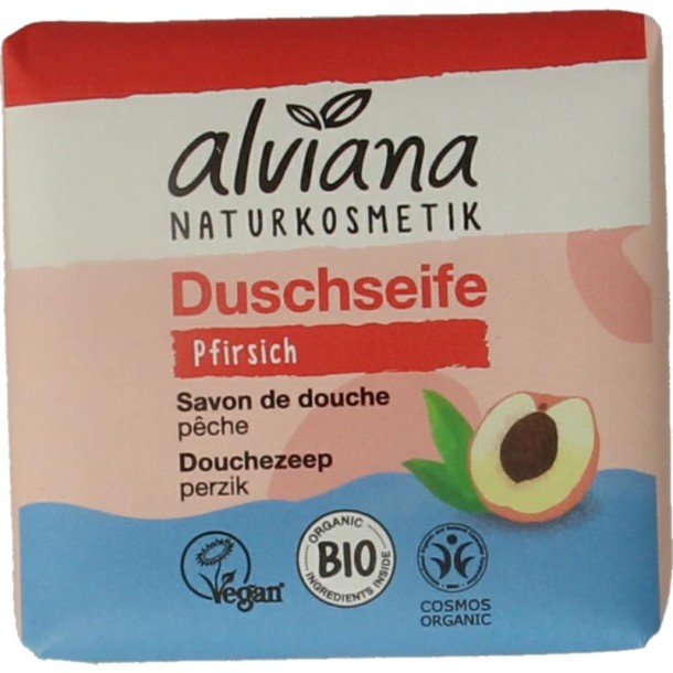 Alviana Douchezeep bodywash bar perzik (100 Gram)