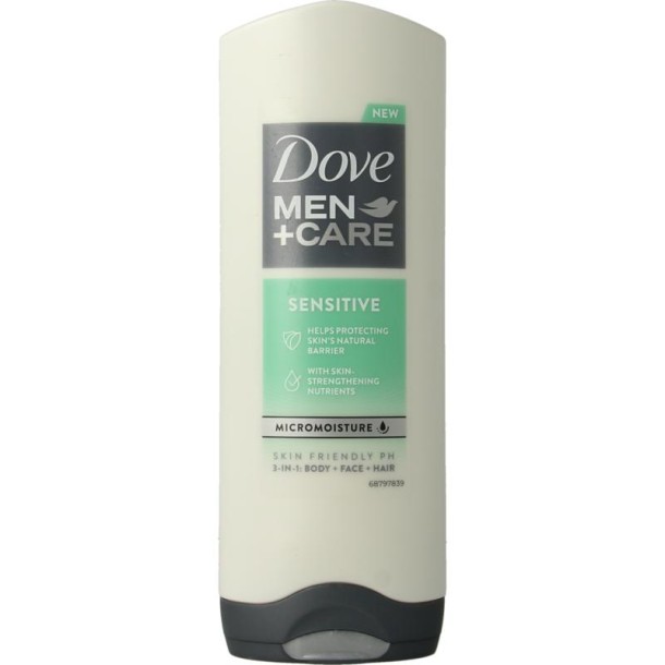 Dove Shower men + care sensitive 3 in 1 (250 Milliliter)