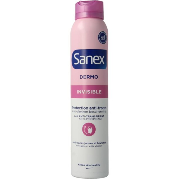 Sanex Deodorant spray dermo invisible (200 Milliliter)