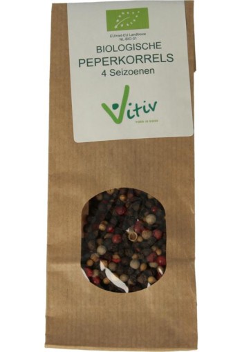 Vitiv Peperkorrels 4 seizoenen bio (40 Gram)