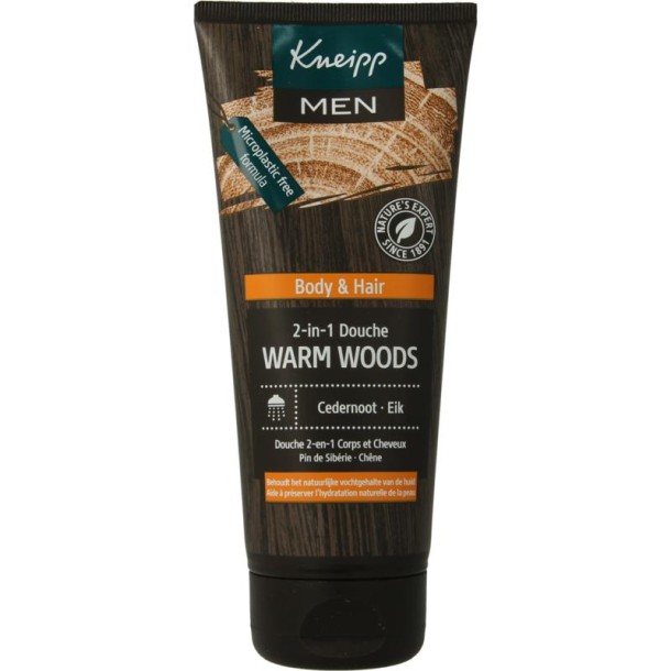 Kneipp Men body & hair 2-in-1 douche warm woods 200 Milliliter