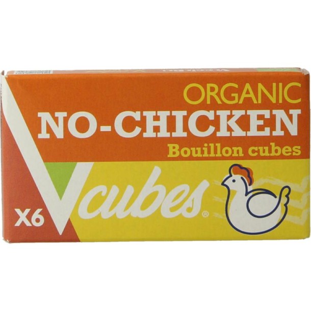 Vcubes Bouillonblokjes no chicken bio (72 Gram)