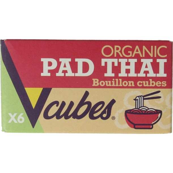 Vcubes Bouillonblokjes pad Thai bio (72 Gram)