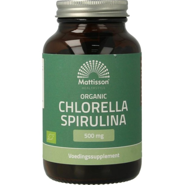 Mattisson Organic chlorella spirulina 500mg bio (240 Tabletten)