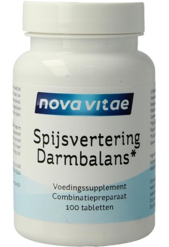 Nova Vitae Spijsvertering darmbalans (100 Tabletten)