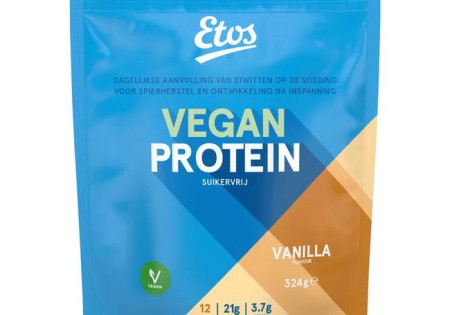 Etos Vegan Protein Eiwitpoeder Vanilla 324 GR