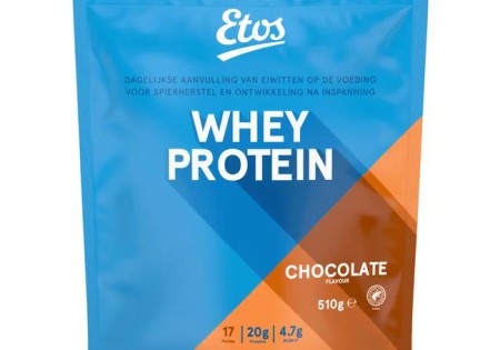 Etos Whey Protein Eiwitpoeder Chocolate 510 GR