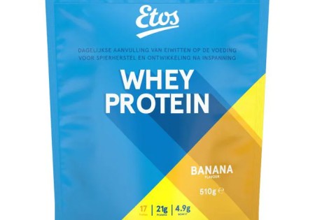 Etos Whey Protein Eiwitpoeder Banana 510 GR