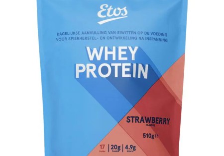 Etos Whey Protein Aardbeiensmaak 510 gram