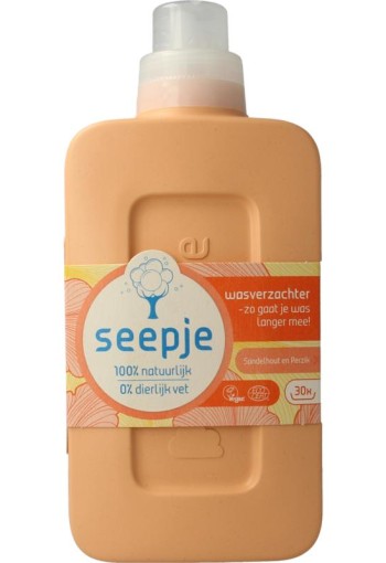 Seepje Wasverzachter sandelhout en perzik (750 Milliliter)