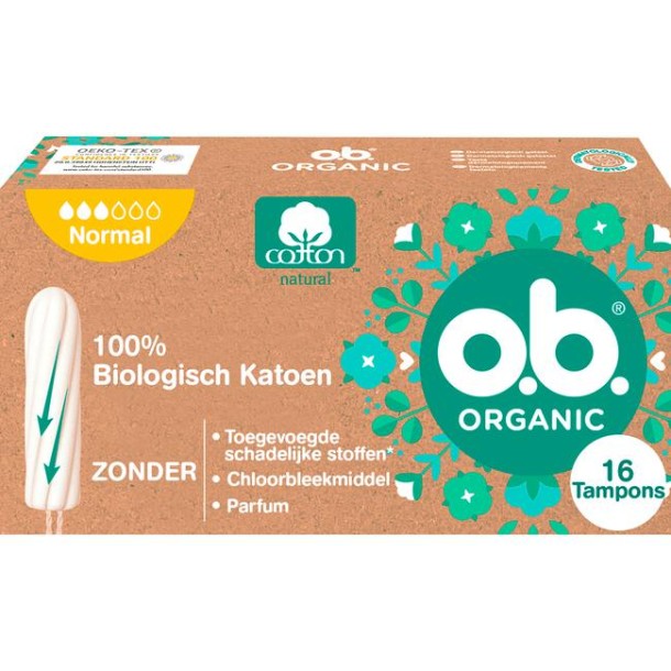 o.b.® Organic Cotton Normal 16 Stuks