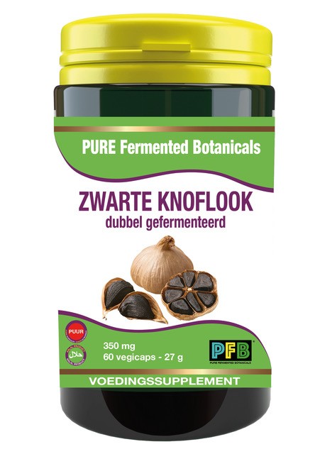 SNP Zwarte knoflook dubbel gefermenteerd (60 Vegetarische capsules)