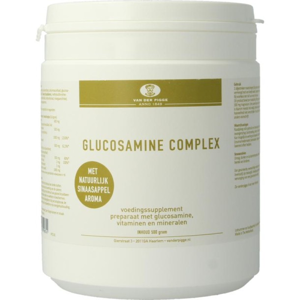 Van der Pigge Glucosamine complex sinaasappel (500 Gram)