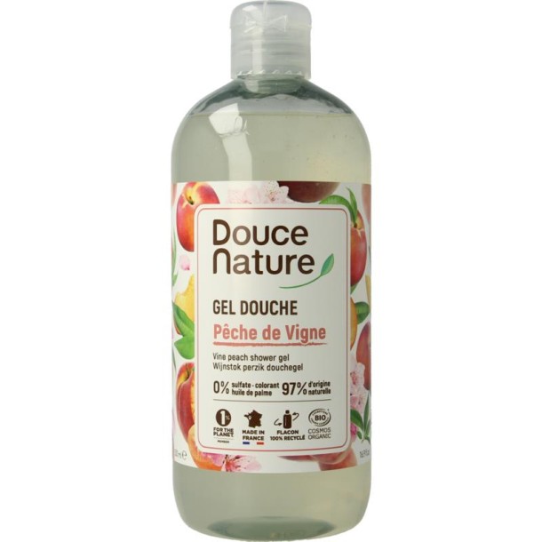 Douce Nature Douchegel perzik (500 Milliliter)