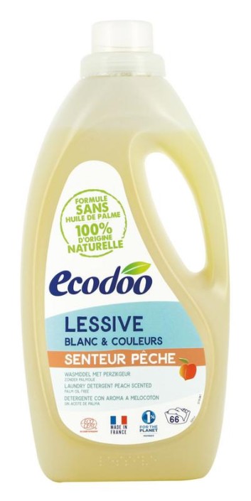 Ecodoo Wasmiddel vloeibaar perzik bio (2 Liter)