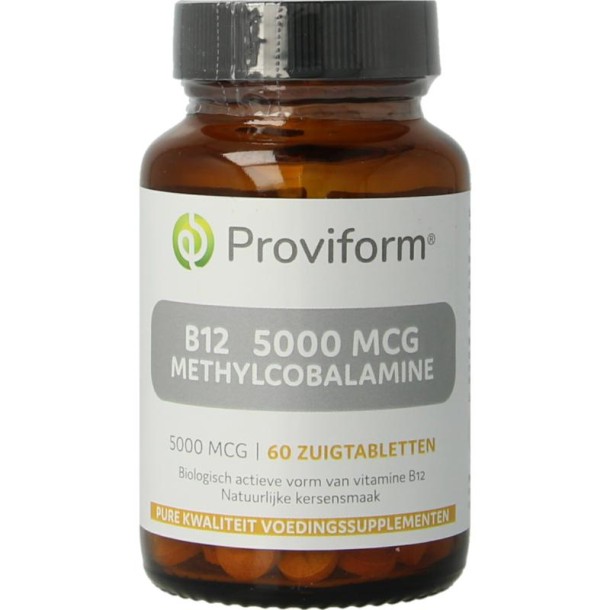 Proviform Vitamine B12 5000mcg methylcobalamine (60 Zuigtabletten)