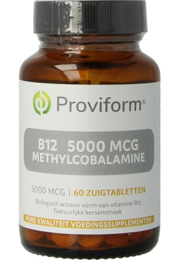 Proviform Vitamine B12 5000mcg methylcobalamine (60 Zuigtabletten)