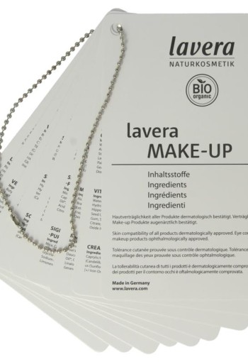 Lavera Colour cosmetics INCI boekje 2024 (1 Stuks)