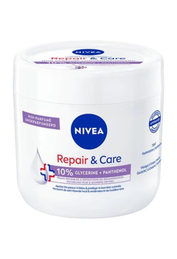 NIVEA Repair & Care Sensitive Jar Frangrance Free 400ml