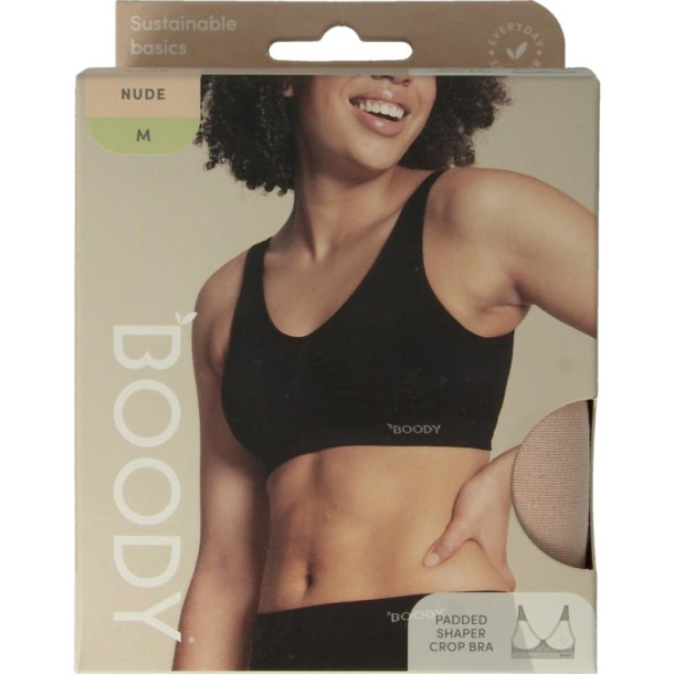 Boody Padded shaper crop bh blush M (1 Stuks)