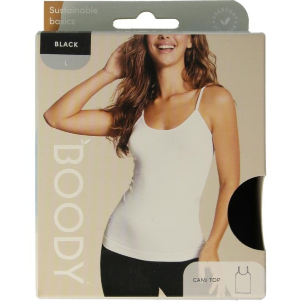 Boody Cami top zwart L (1 Stuks)