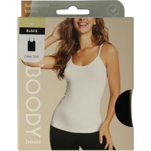 Boody Cami top zwart M (1 Stuks)