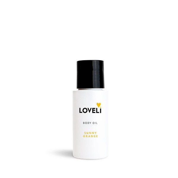 Loveli body oil Sunny Orange travel size