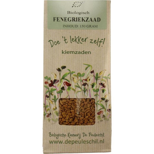 Peuleschil Fenegriek kiemzaad bio (130 Gram)