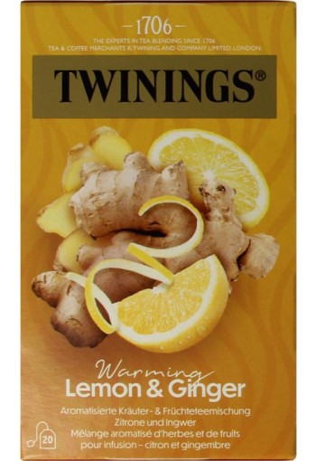 Twinings Citroen gember (20 Zakjes)