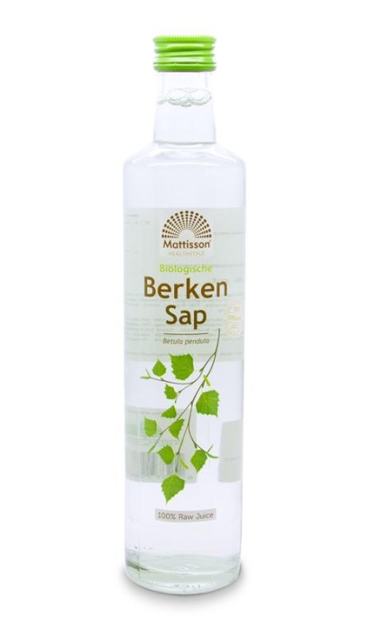 Mattisson Absolute berkensap 100% puur sap bio raw (500 Milliliter)