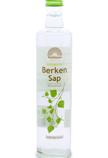 Mattisson Absolute berkensap 100% puur sap bio raw (500 Milliliter)