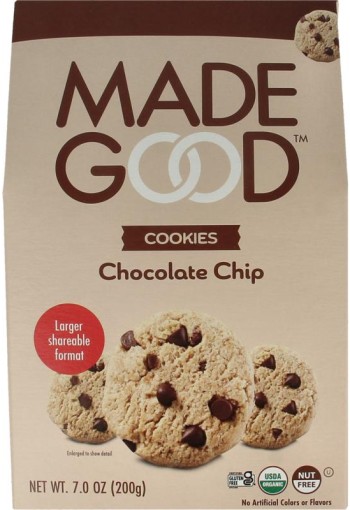 Made Good Crunchy cookies chocolate chip bio (200 Gram)