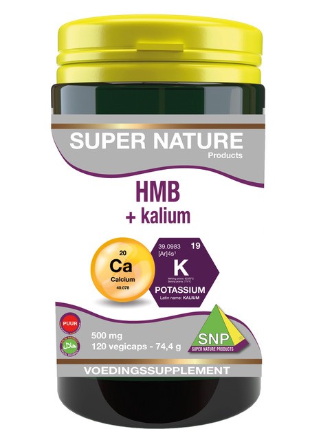 SNP HMB+ kalium 500mg puur (120 Vegetarische capsules)