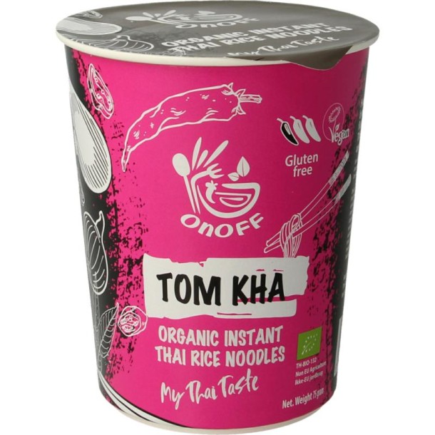 Onoff Instant noodlesoup tom kha bio (75 Gram)