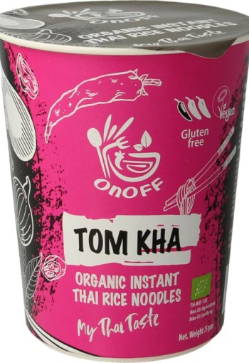 Onoff Instant noodlesoup tom kha bio (75 Gram)