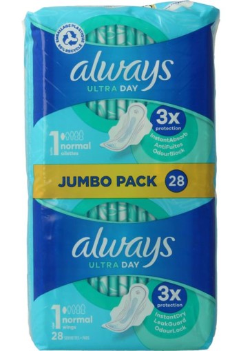 Always Maandverband ultra normaal plus (28 Stuks)