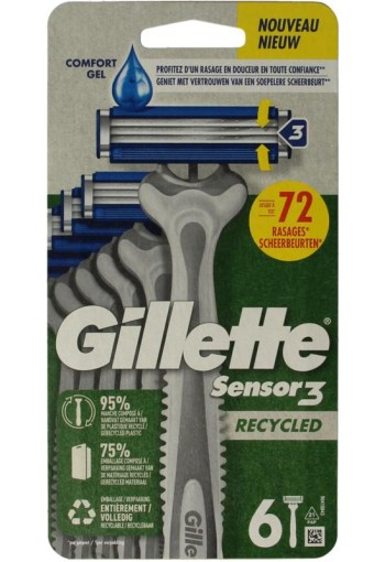 Gillette Sensor3 wegwerpmesjes (6 Stuks)