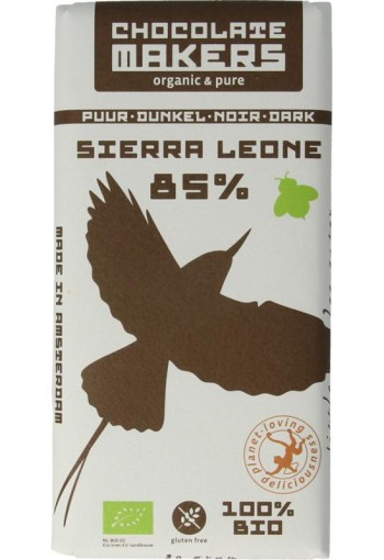 Chocolatemakers Little bee eater 85% puur bio (80 Gram)