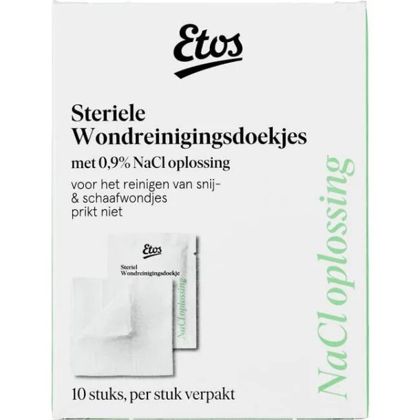 Etos Steriele Wondreinigingsdoekjes 10 doekjes