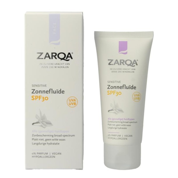 Zarqa Zonnefluide SPF30 sensitive (50 Milliliter)