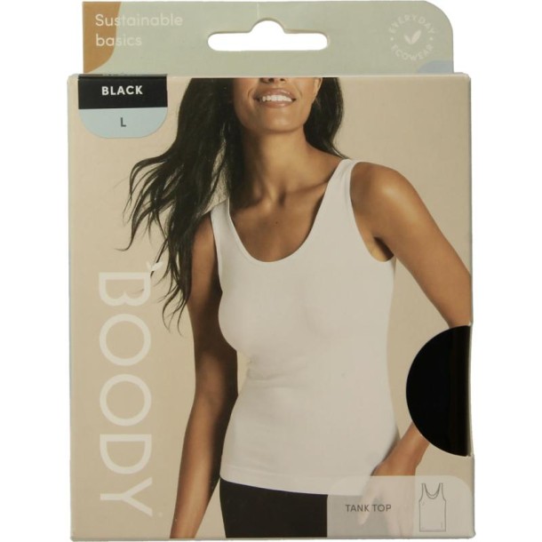 Boody Tank top zwart L (1 Stuks)