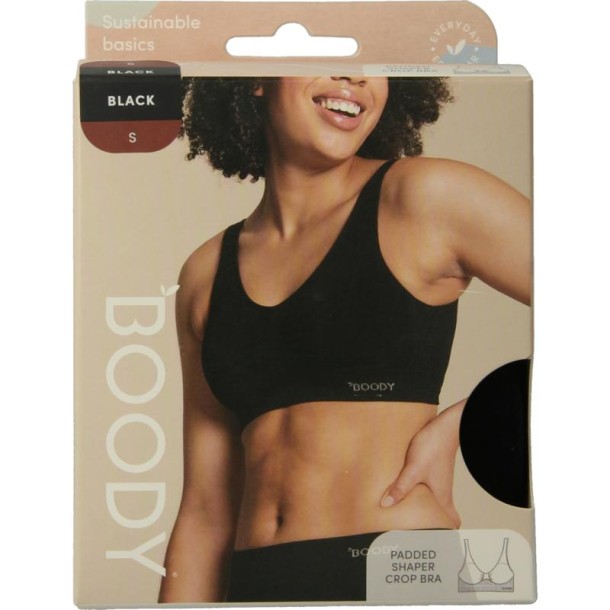 Boody Padded shaper crop bh zwart S (1 Stuks)