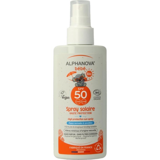 Alphanova Sun Sun spray baby SPF50 (125 Milliliter)