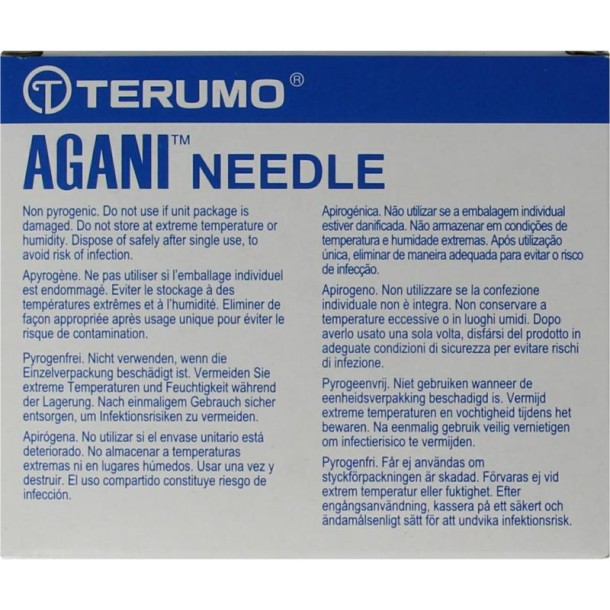 Terumo Injectienaald 38 x 0.9 agani (100 Stuks)