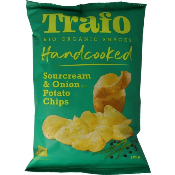 Trafo Chips handcooked sour cream & onion bio (125 Gram)