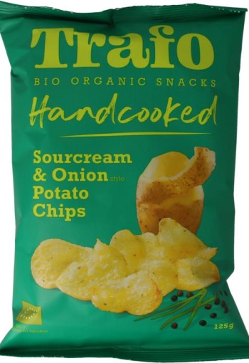 Trafo Chips handcooked sour cream & onion bio (125 Gram)