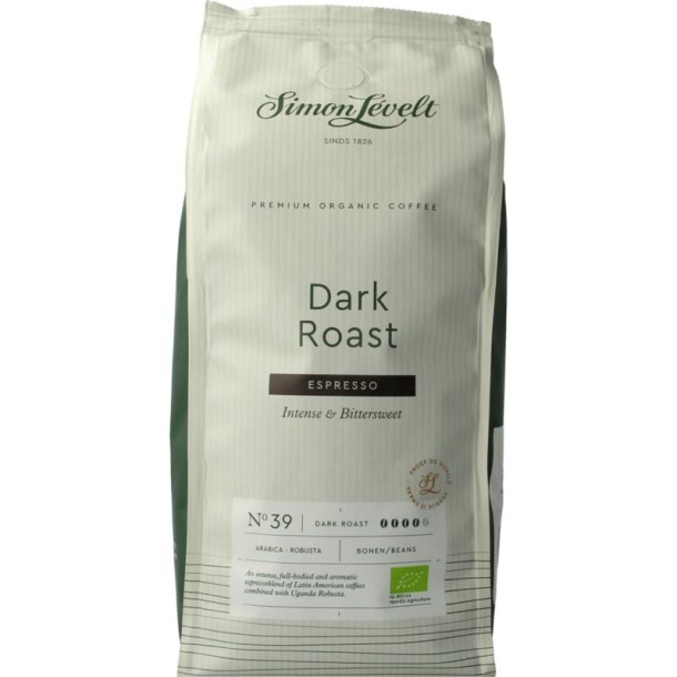 Simon Levelt Cafe N39 espresso dark roast bio (500 Gram)