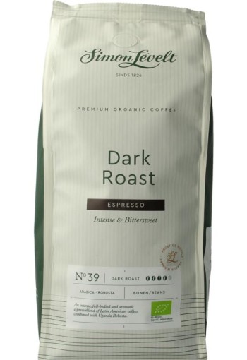 Simon Levelt Cafe N39 espresso dark roast bio (500 Gram)