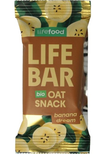 Lifefood Lifebar oatsnack banana dream bio (40 Gram)