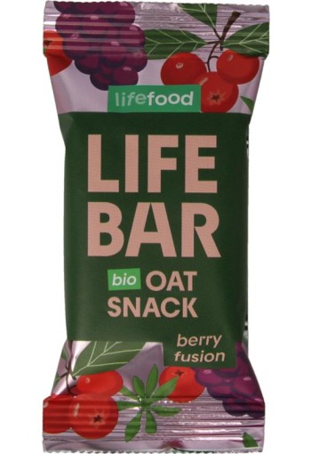 Lifefood Lifebar oatsnack berry fusion bio (40 Gram)